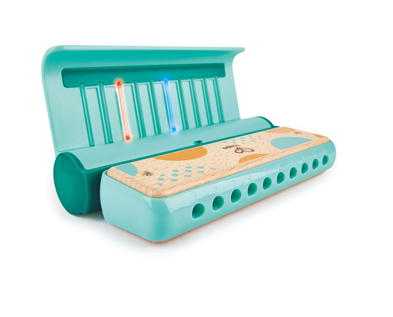[AUSTRALIA] - Hape Learn with Lights Harmonica | USB Charging Capabilities | Leaning and Band Mode | Musical Instrument 