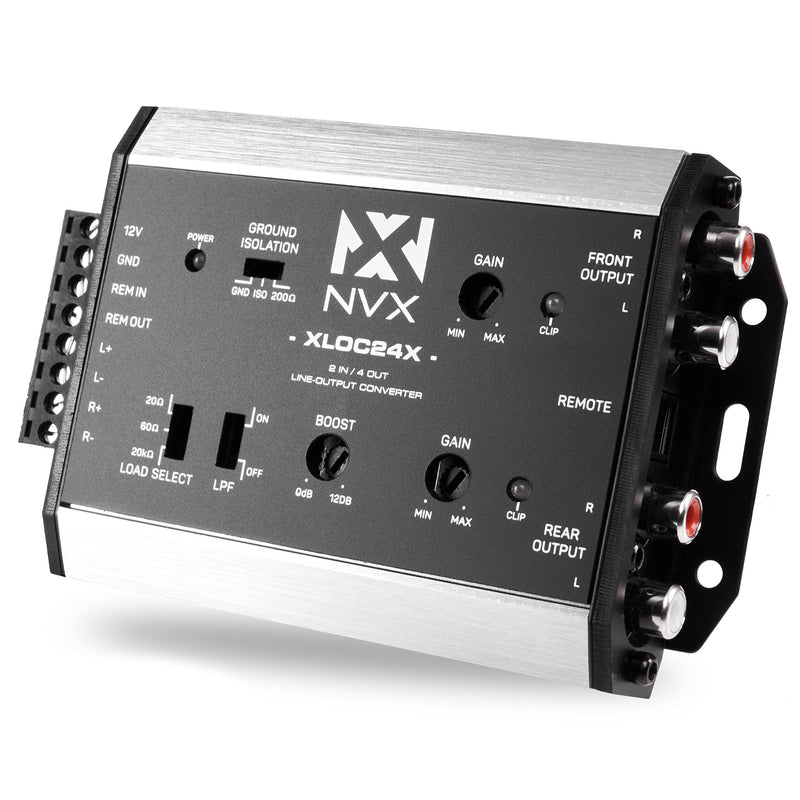 [AUSTRALIA] - NVX XLOC24X 2 inputs / 4 outputs High Voltage Active Line Output Converter with Impedance Matching and Remote Level Control 2 Input | 4 Output 