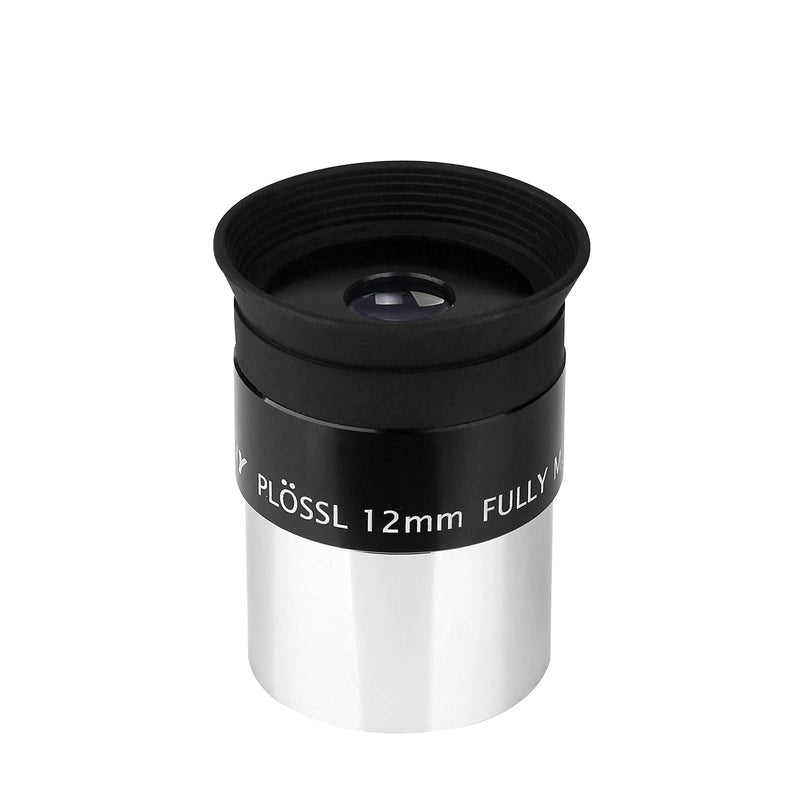 SVBONY SV131 Plossl Eyepiece, Telescope Eyepiece 12mm 1.25 Inch with 48 Degree Wide Field of View, HD Fully Multi-Coated Eyepieces for Observing Planet Lunar Surface