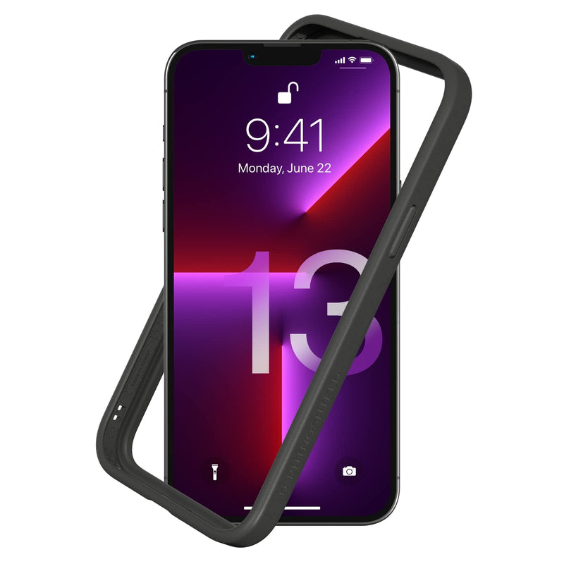RhinoShield Bumper Case Compatible with [iPhone 13 Pro Max] | CrashGuard NX - Shock Absorbent Slim Design Protective Cover 3.5M / 11ft Drop Protection - Graphite iPhone 13 Pro Max - Graphite