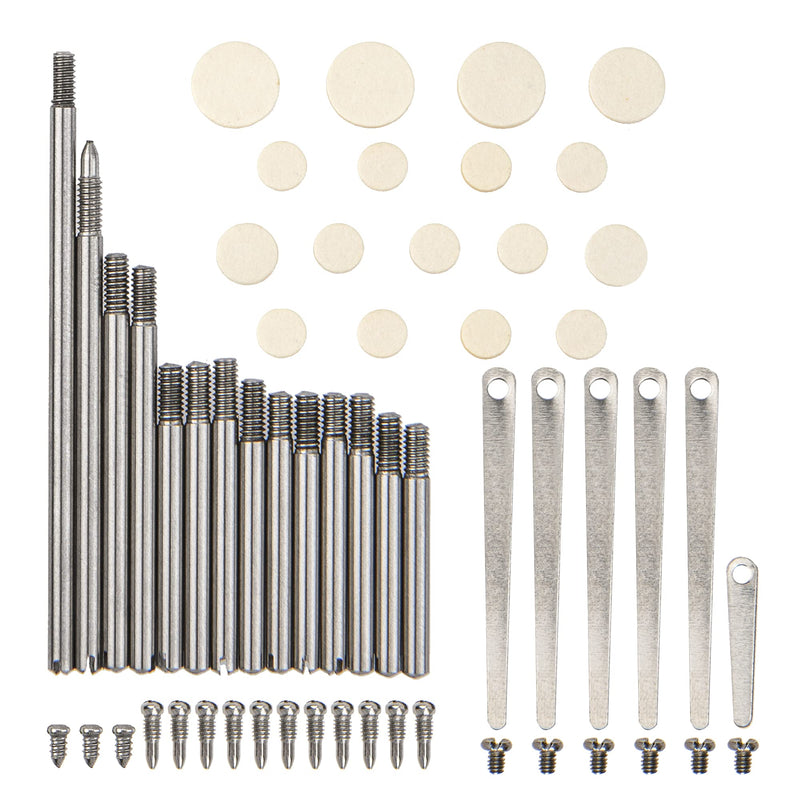 1Set Yootones Clarinet Repair Tools Clarinet Pads Rollers Clarinet Spring Screws Pads Tools Kit Compatible with Instrument Replacement Kit