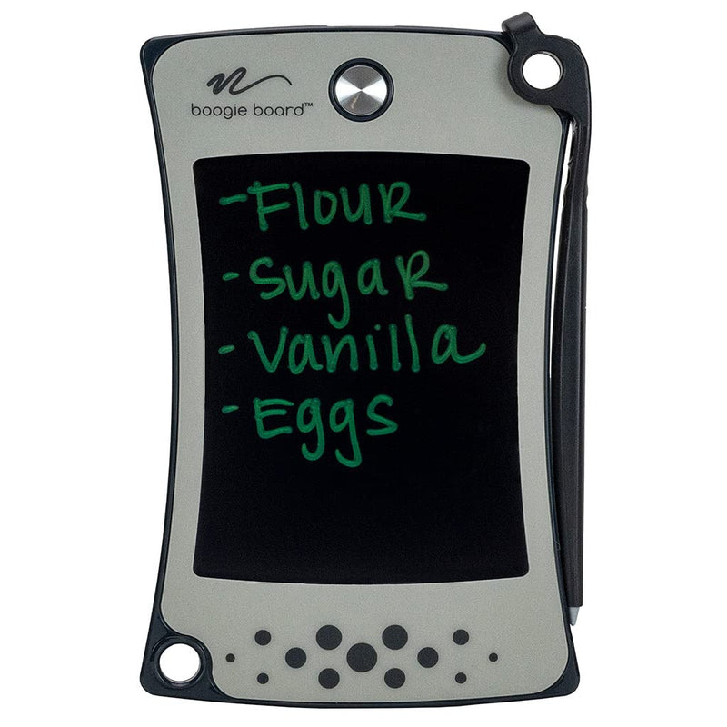 Boogie Board Jot Pocket Writing Tablet - Includes Small 4.5 in LCD Writing Tablet, Instant Erase, Stylus Pen and Built-in Kickstand, Lunar Gray