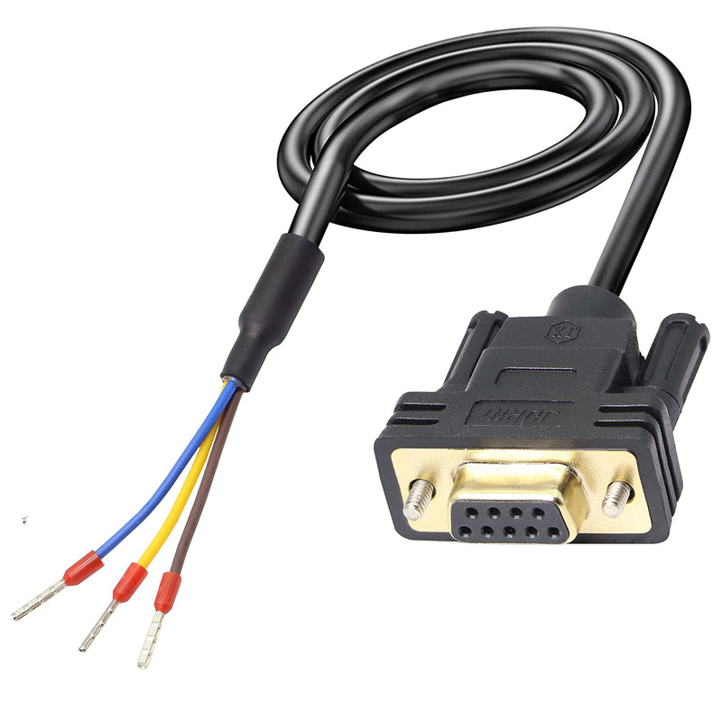 XMSJSIY DB9 Connector RS232 Serial Port Cable DB9 Adapters Solderless 9-Pin COM Port Breakout Replacement Cable Order:235 (Female) -1.5m/4.92Feet female