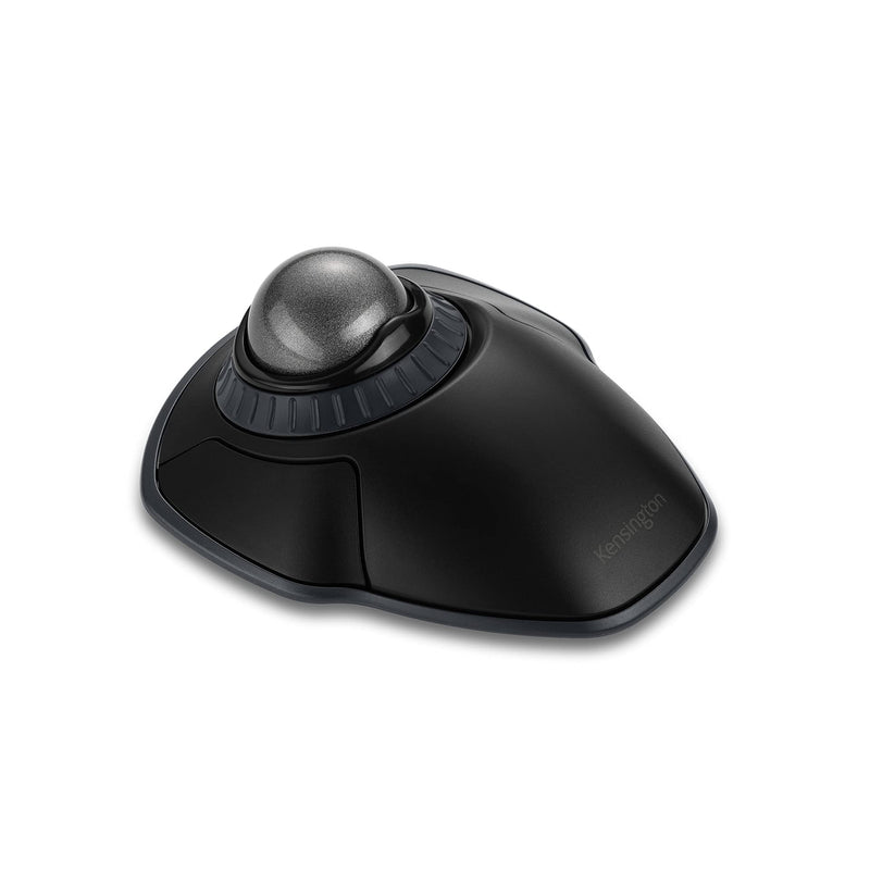 Kensington Orbit Wireless Trackball with Scroll Ring - Space Gray (K72675WW) Black-Grey