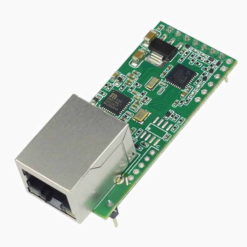 PUSR USR-TCP232-T2 Tiny Serial Ethernet Converter Module Serial UART TTL to Ethernet TCPIP Module Support DHCP and DNS (1Piece) 1Piece