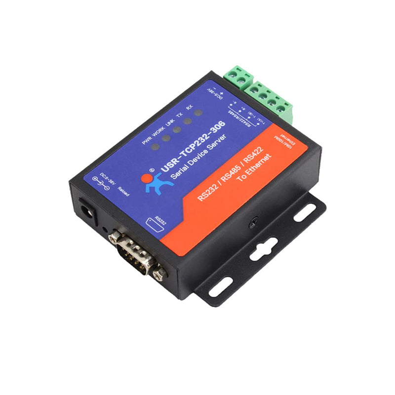 PUSR USR-TCP232-306 Ethernet Converters RS422/RS232/RS485 Serial to Ethernet Support DNS DHCP Buit-in Webpage