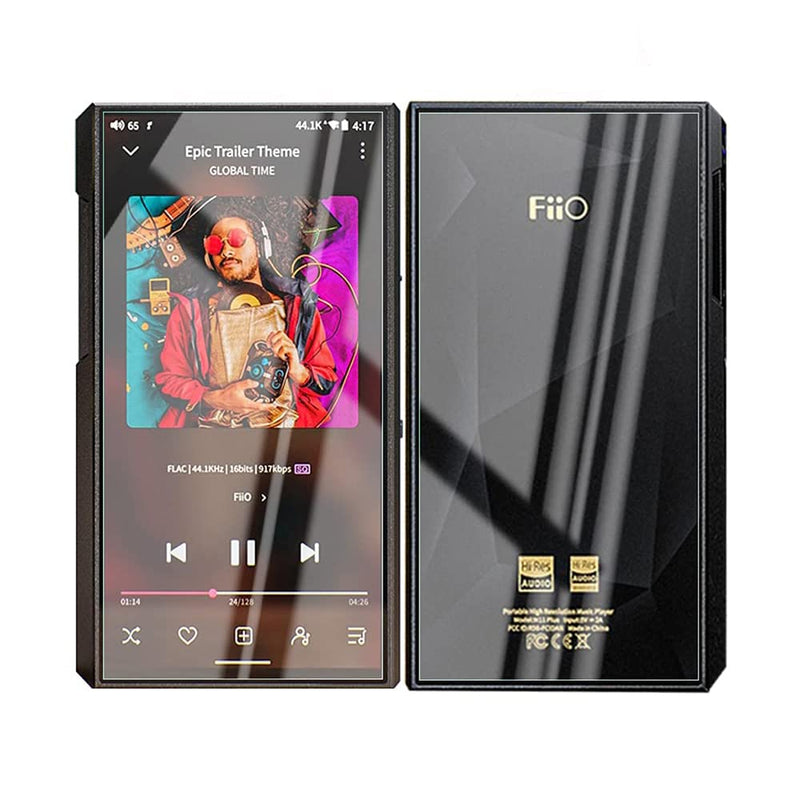 for Fiio M11 Plus LTD Tempered Glass, 9H Premium Scratch-Proof Protective Tempered Glass Screen Protector for Fiio M11 Plus LTD 5.5inch MP3 Player (Front and back glass) Front and back glass