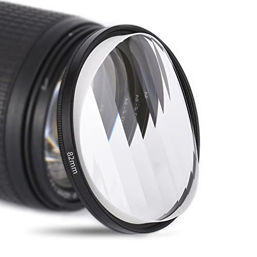 Fractal Photography Linear Filters 82mm Camera Lens Effect Filters, Camera Accessories with Fractal Refraction and Variable Number of Subjects Striped Fractal Filter