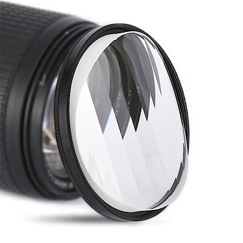Fractal Photography Linear Filters 72mm Camera Lens Effect Filters, Camera Accessories with Fractal Refraction and Variable Number of Subjects Striped Fractal Filter