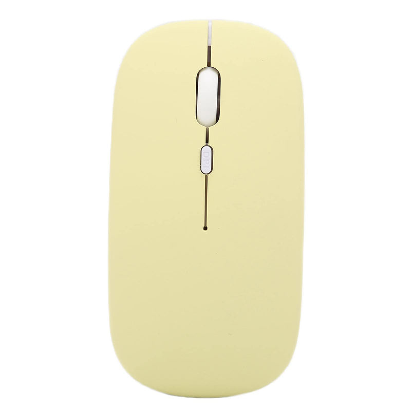 Zyyini Wireless Mouse, 1600 DPI 3 Speed Adjustable Optical Bluetooth Bluetooth Computer Mouse Ergonomic Ultra-Thin Mute Office Mice,for Laptop Computer Tablet(Yellow) yellow