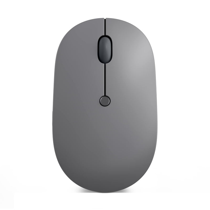 Lenovo Go USB-C Essential Wireless Mouse, 2.4 GHz Nano USB-C Receiver, Adjustable DPI, Rechargeable Battery, Ambidextrous, GY51C21210, Grey