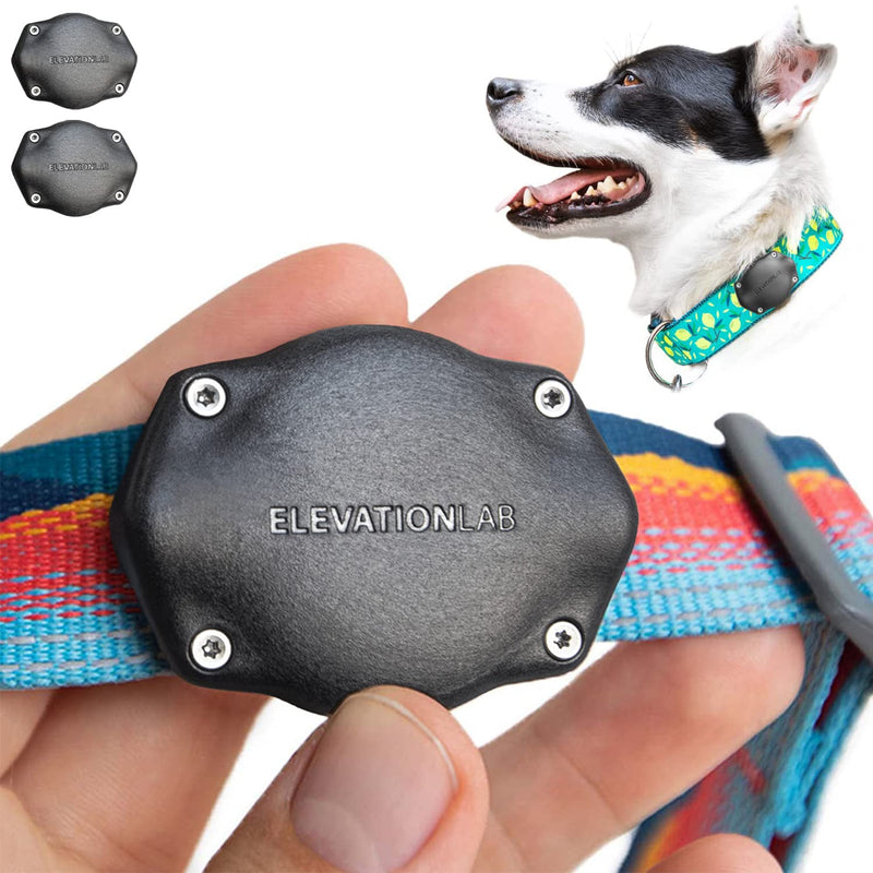 TagVault™ AirTag Dog Collar Mount (2 Pack) - IP69 Waterproof, Doesn't Dangle, Fits All Width Collars | Elevation Lab 2 Pack