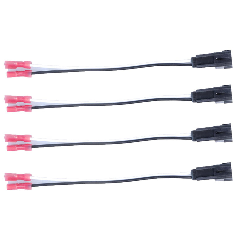 4 Pack Speaker Harness Replacement for GM Motors Buick Cadillac Chevy Oldsmobile Front Rear Door Speaker Wiring Harness Adapter 72-4568 - Door Speaker Replacement (72-4568)
