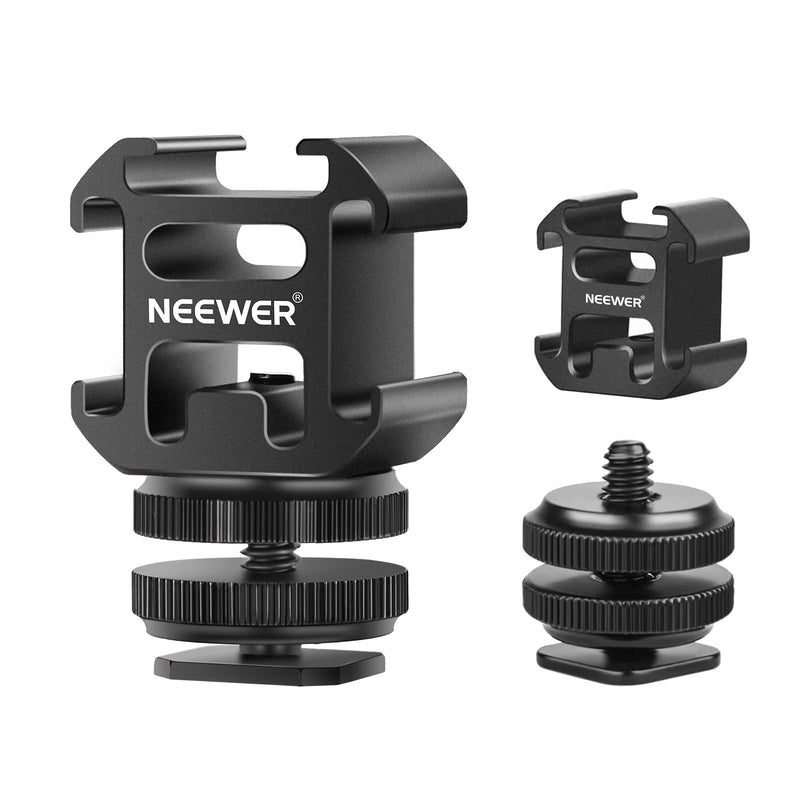 NEEWER Hot Shoe Mount Adapter for Camera Light Field Monitor Video Mic LED Shoe Mount Compatible with Canon Nikon Camera Camcorder