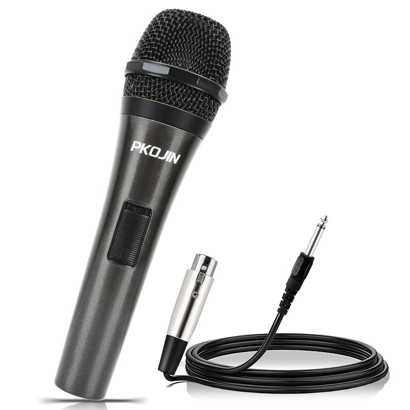 Dynamic Karaoke Microphone for Singing, Vocal Wired Microphone for Karaoke, Handheld Mic with 10 Ft Cable, Mics for Speaker with ON/Off Switch