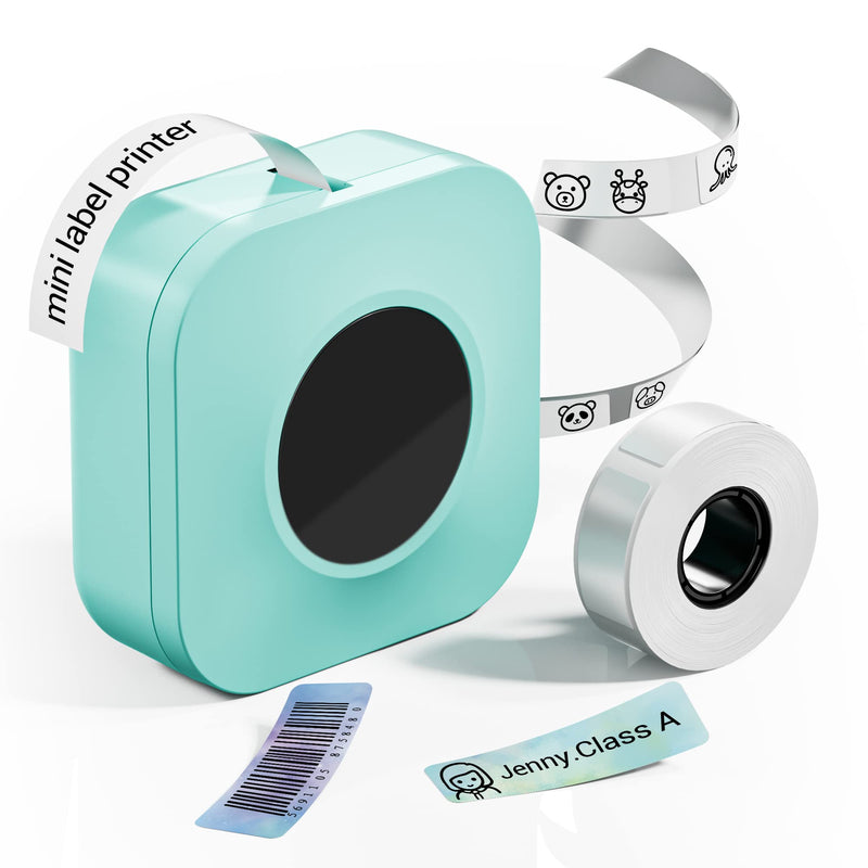 [AUSTRALIA] - Phomemo Mini Label Maker Q30S Bluetooth Small Label Maker Machine, Handheld Label Maker Wireless Thermal Labeler Printer, for Home Office Organization, Green 1 
