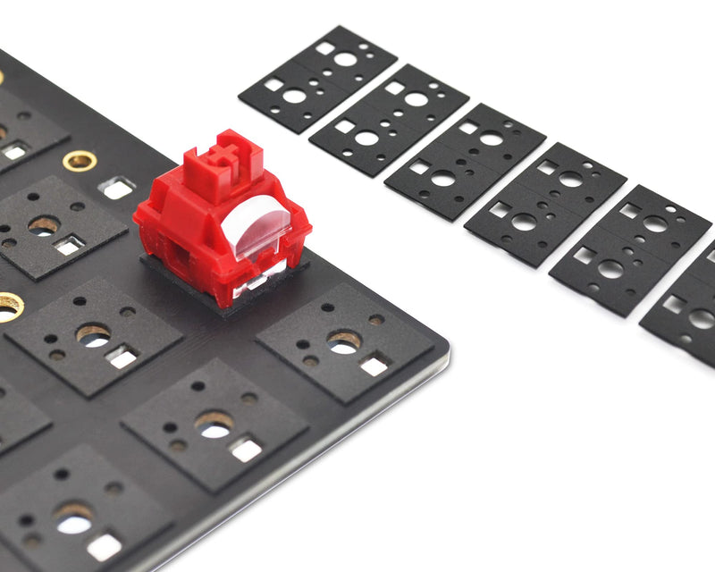 RUNJRX Keyboard Switch Pads Poron Foam for 61/64/87/100/104/108 Hot Swap Keyboard Poron 0.5mm