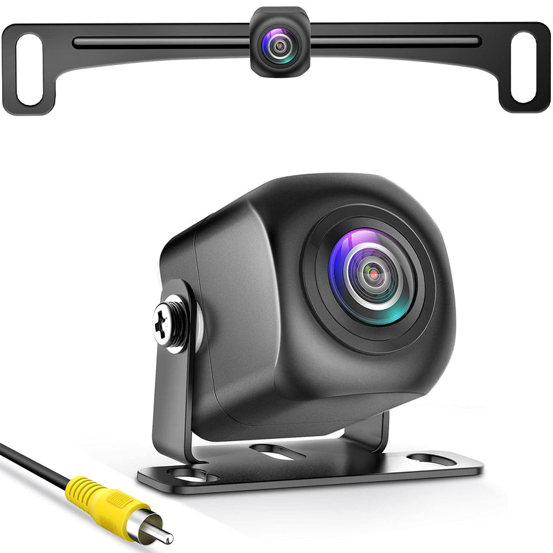 Backup Camera,AHD 1080P Metal 170 Degree Wide Angle Rearview Reversing Camera,PMD2A-S Clear Night Vision IP69 Waterproof Reverse Rear View Camera for Car Vehicle SUV RV PMD2A-S-brb