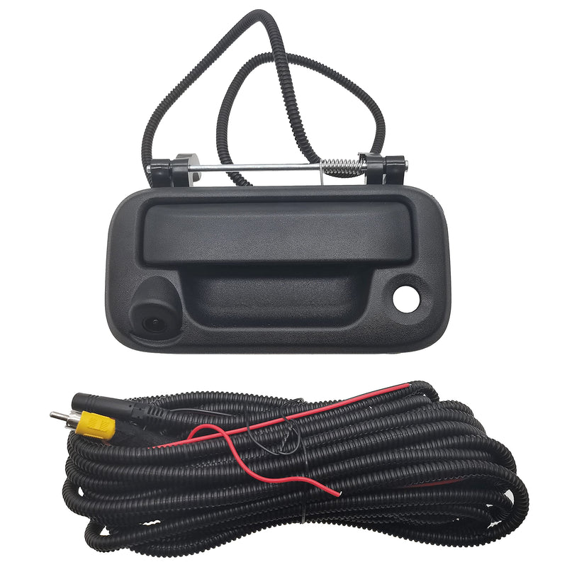 Tailgate Handle with Reverse View Backup Camera 8L3Z-9943400-AC for Ford | Compatible With Ford F150, F250, F350, F450, F550 Rear View Camera,170°Viewing Angle