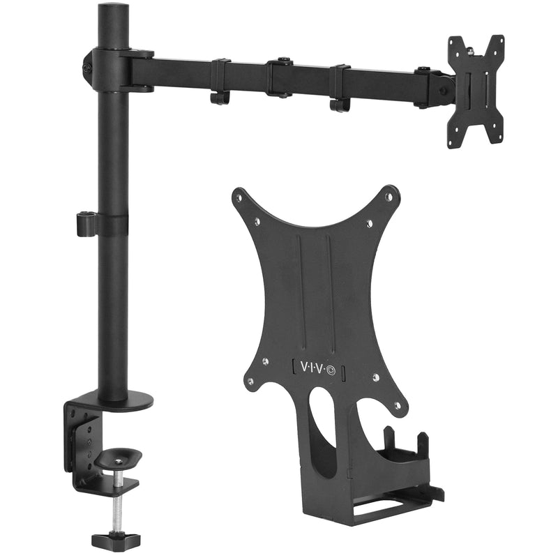 VIVO Quick Attach VESA Adapter Designed for Acer and Viewsonic Monitors Including R240HY bidx, SB220Q, RT240Y, R221Q, RT270, G227HQL, VX2276-smhd, & More w/ Single Monitor Mount for Screens up to 22lb