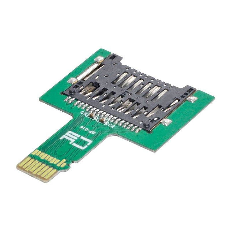Cablecc TF Micro SD Male Extender to SD Card Female Extension Adapter PCBA SD/SDHC/SDXC UHS-III UHS-3 UHS-2 Green TF Male to SD Female