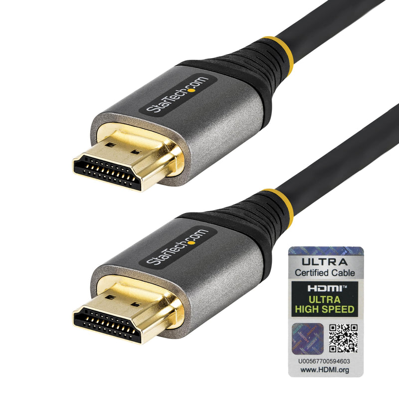 StarTech 16ft Ultra High Speed HDMI Cable, 8K 60Hz, HDR10+, 48Gbps | 8K 60Hz/4K 120Hz, HDMI 2.1 Cord with HDR10+ / eARC, Certified, HDMM21V5M, Monitor/TV/Display 16 ft