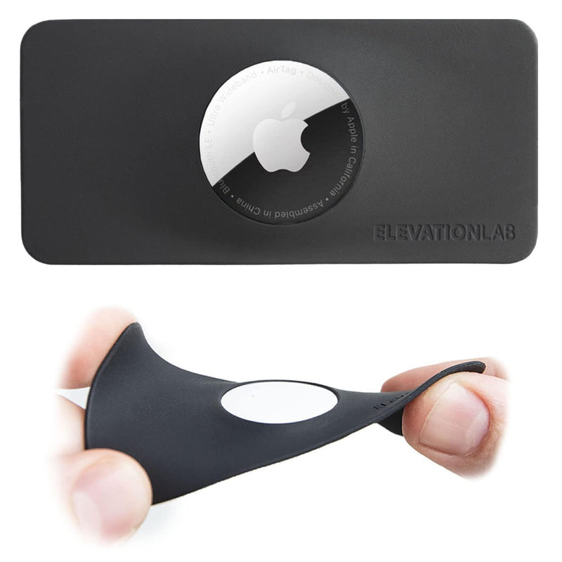 TagVault™ AirTag Wallet Holder - The Thinnest AirTag Wallet Card Insert | Flexible, Stays Hidden, Patent Pending | Elevation Lab Single