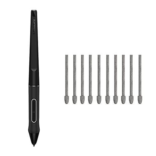 HUION PW517 Pen Tech 3.0 Battery-Free Stylus Bundle with 10 Felt Nibs PN05F for Kamvas Pro 16 (2.5K) & Kamvas 13