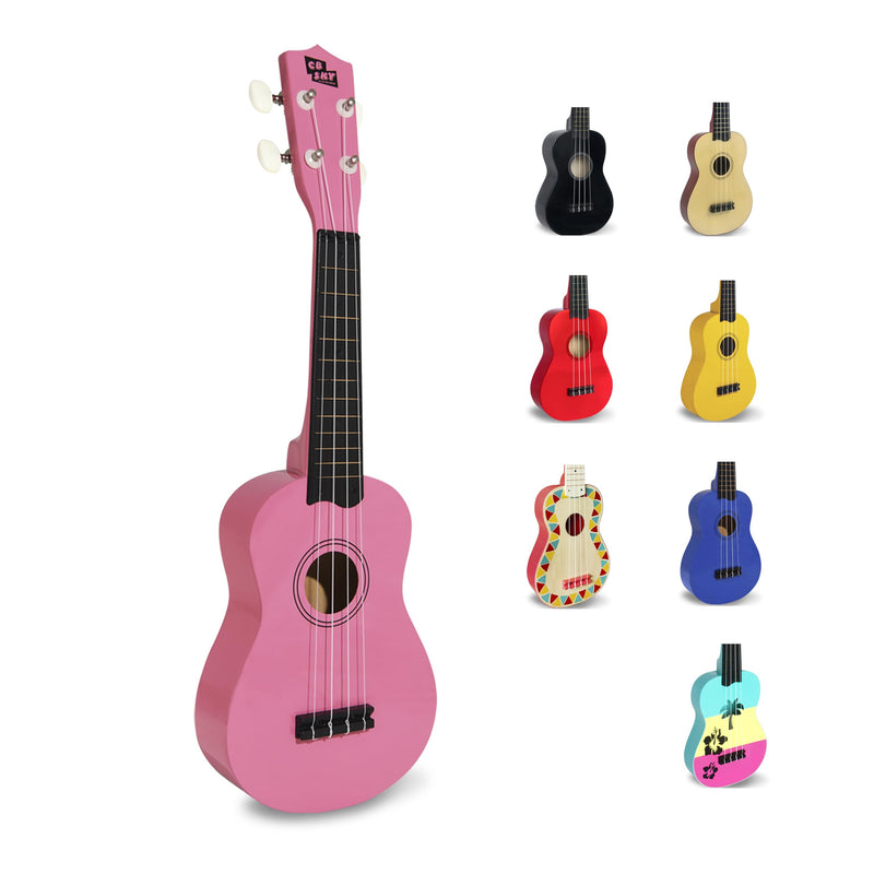 Soprano Ukulele 21"/53cm beginners, students kids guitar (Pink) Pink
