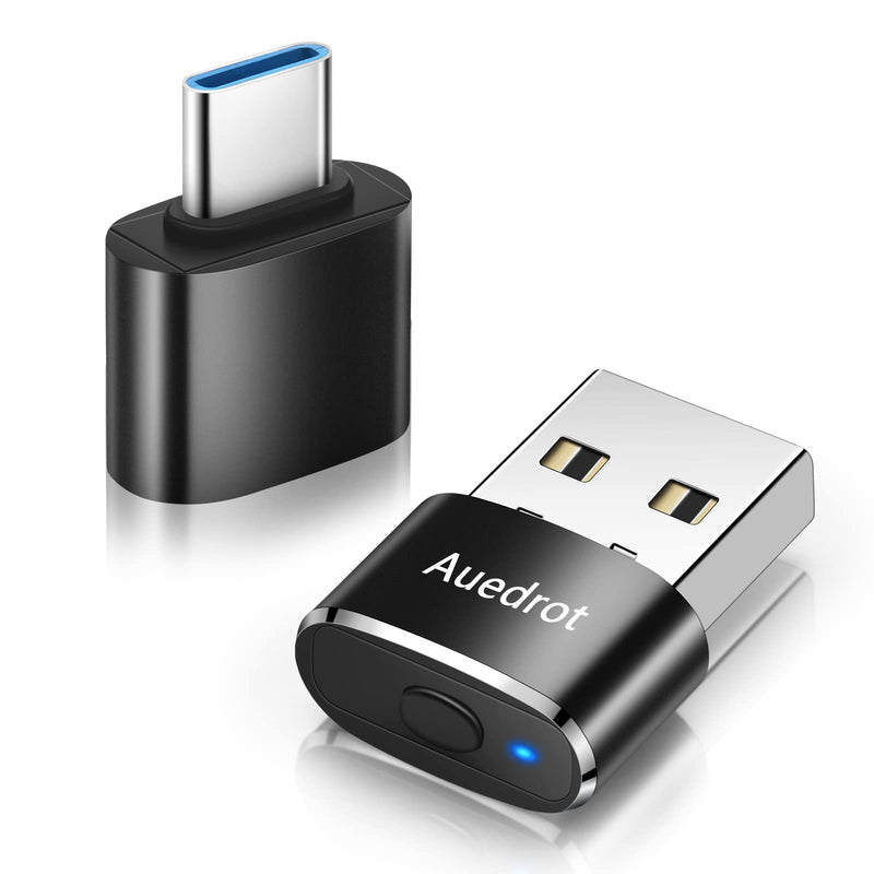 Mouse Jiggler Undetectable Metal USB Mouse Mover with Switch Button, Automatic Mini Mouse Shaker with 2 Jiggle Modes, Driver-Free, Plug-and-Play Keep Computer/Laptop Awake, with Type-C Adapter, Black