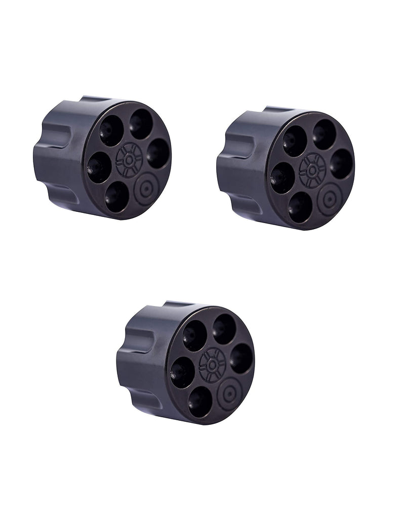 Guyker 3Pcs Guitar Potentiometer Control Knobs for 6mm(0.24”) Dia. Shaft Pots - Knurled Volume and Audio Switch Knob Replacement for Electric Guitar or Precision Bass - Brass, CNC Machined (Black) Brass, CNC Machined - Black