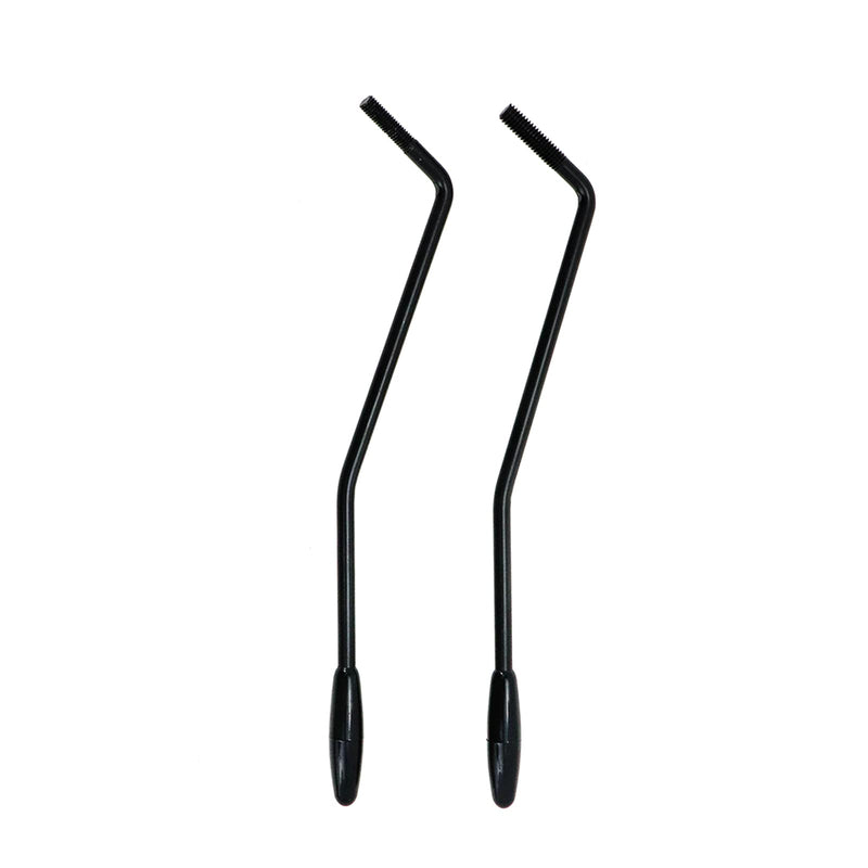 [AUSTRALIA] - 2pcs 6mm & 5mm Thread Tremolo Arm Whammy Bar with Tip Electric Guitar Metal Single Tremolo Arm, Black 2 black 