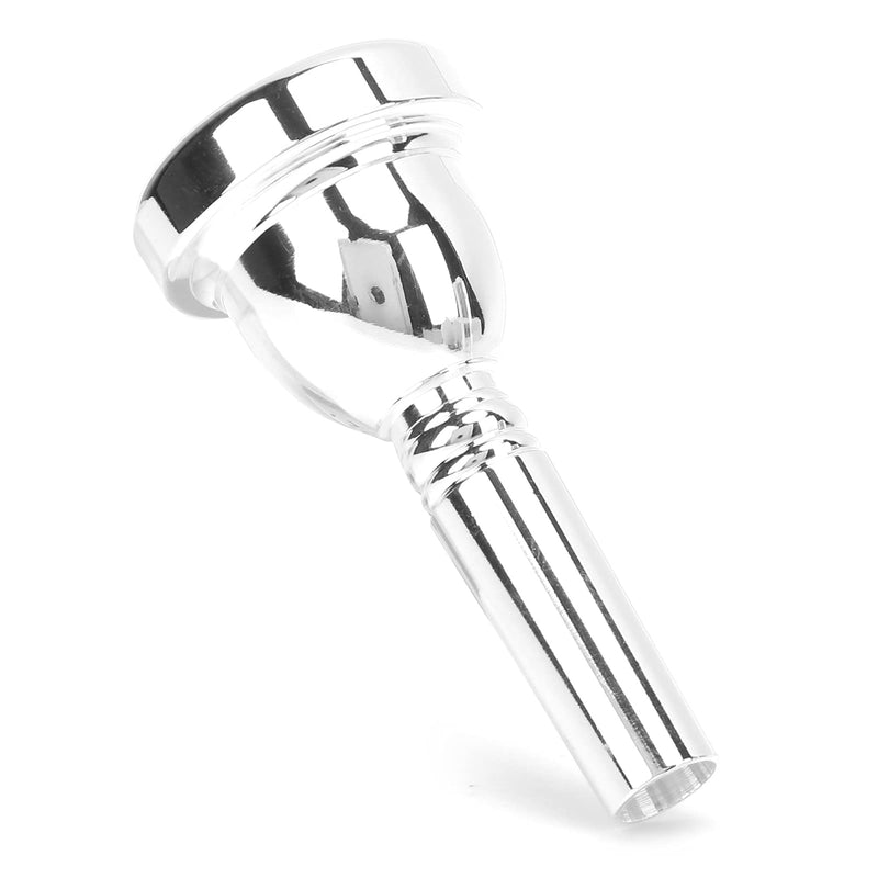 Tenor Trombone Mouthpiece, Trombone Mouthpiece Large Shank Trombone Mouthpiece Accessory 5G Trombone Mouthpiece for Amateurs for Professional Players(Silver)