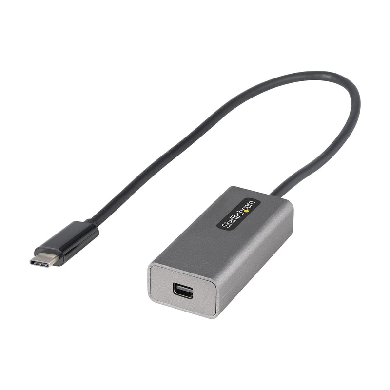 [AUSTRALIA] - StarTech.com USB C to Mini DisplayPort Adapter, 4K 60Hz USB Type C to mDP/Mini DP Monitor Video Converter Dongle, Thunderbolt 3 Compatible, 12" Attached Cable, Upgraded Version of CDP2MDP (CDP2MDPEC) Space Gray 12" / 30 cm 