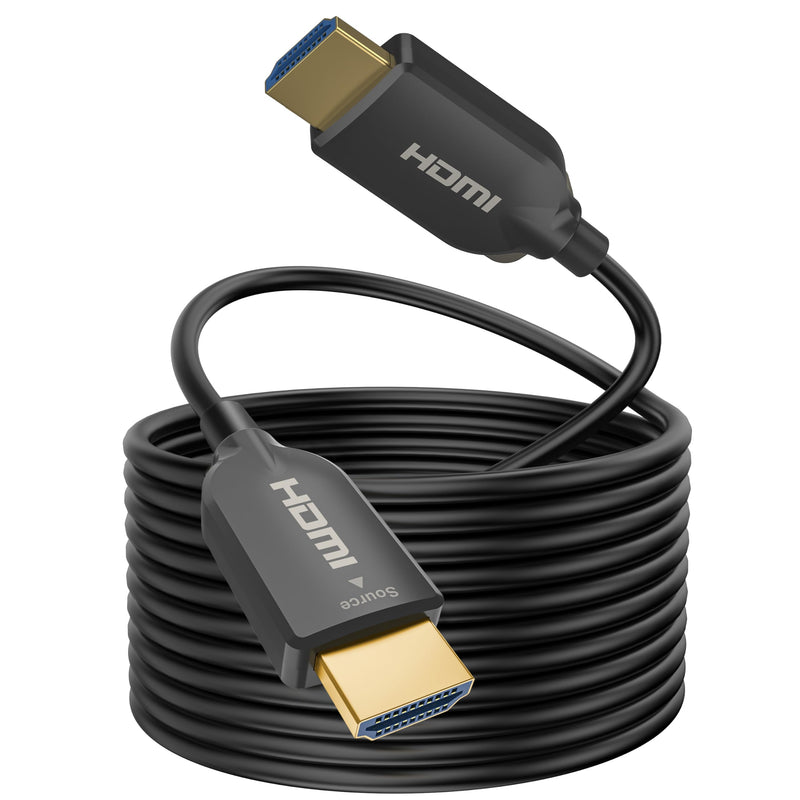 SOEYBAE 4K Fiber Optic HDMI Cable 65ft, Ultra High Speed 18Gbps, Support HDCP 2.2, ARC, 4K UHD, HD 1080p, Unidirectional Active 2.0 Cord, 3D for Laptop, Computer, Monitor, PS3, PS4, Blu-ray, Projector 4K Fiber Opitic(1pack)
