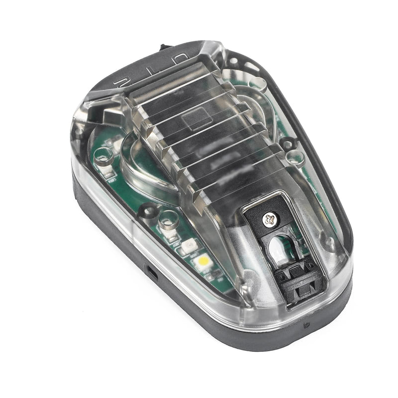 [AUSTRALIA] - NOBUHIRO Tactical Helmet Signal Light Optional 4 Modes with Visible LED + IR Constant-on/Strobe, Waterproof Ladybird Survival Identification Lamp for Outdoor Sports BK-GREEN 