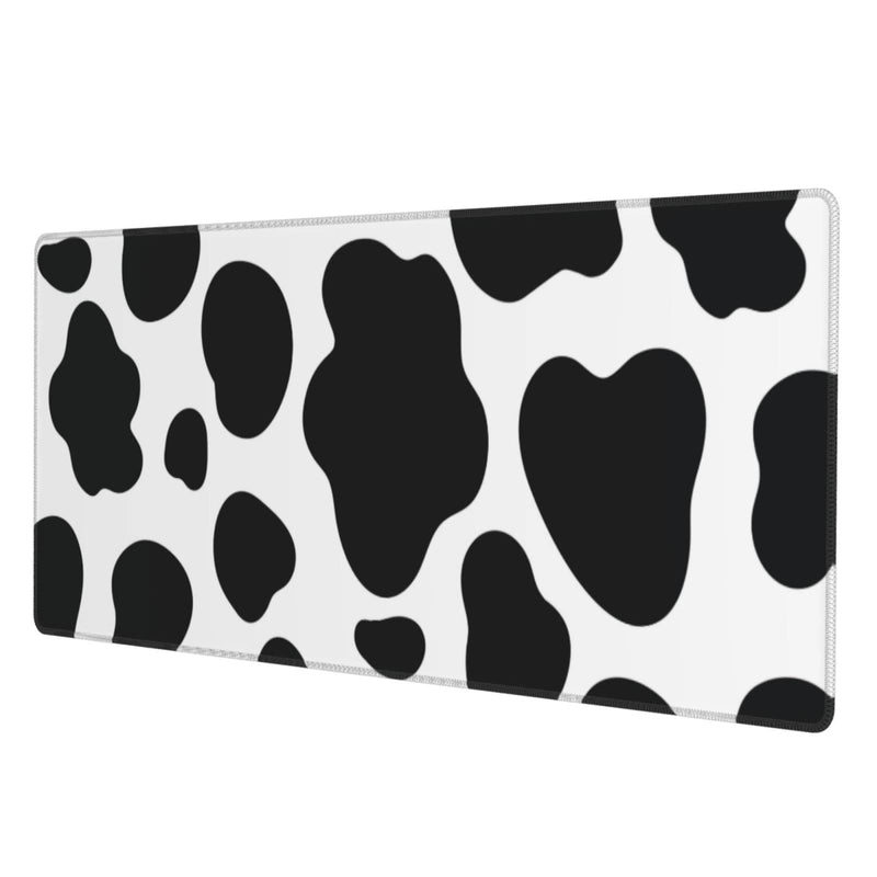 Cow Print Gaming Mouse Pad Non Slip Large Mousepad Stitched Edge Rubber Base Desk Mat for Laptop PC Computer Cow Print One Size