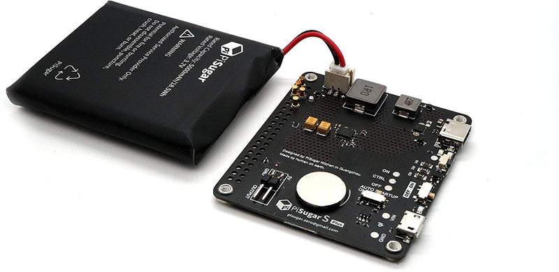 Pisugar S Pro Portable 5000 mAh UPS Lithium Battery Power Module Power Supply for Every Raspberry Pi 3B/3B+/4B Model Accessories handhold