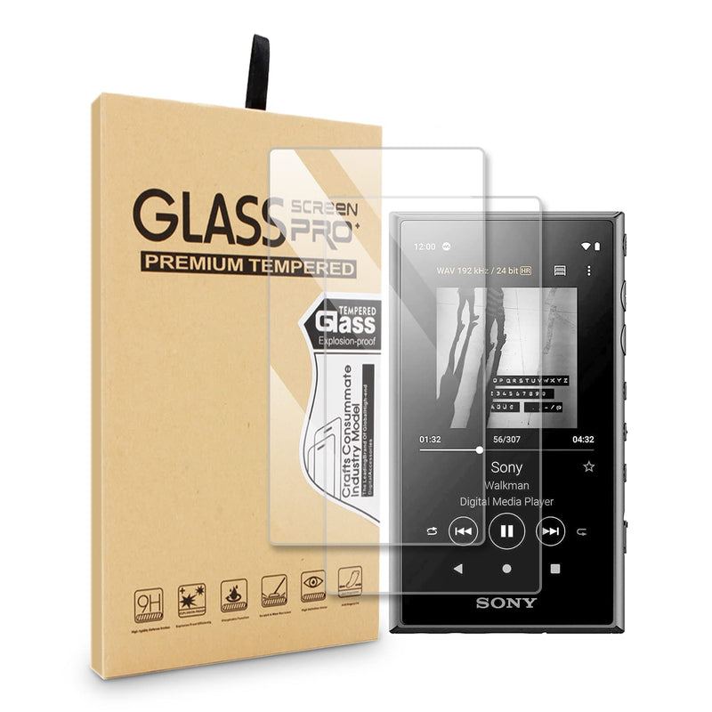 2PCS for Sony Walkman NW-A100 A105 A106HN A100TPS Tempered Glass, 9H Ultra Protective Glass Screen Protector Film A105HN A106 A107 (Pack of 2) Pack of 2