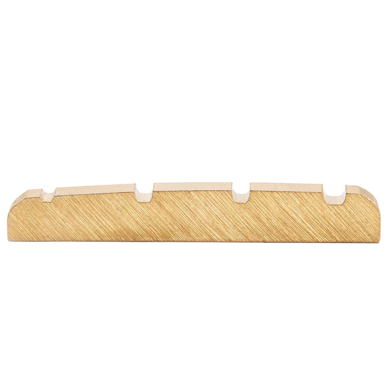 Musiclily Basic 42mm Pre-Slotted Electric Bass Brass Nut for 4-String Precision Jazz Bass, 42x3.5x6mm 4-String 42x3.5x6mm