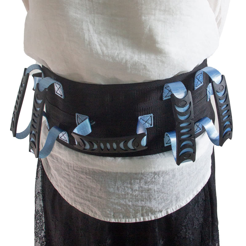 KkaFFe Gait Belt with Handles, Transfer Belt for Elderly, Patient Gait Belts, Transfer Belt Assist, Gait Belts for Seniors, Upgraded Using Rubber Handles (Blue) Blue