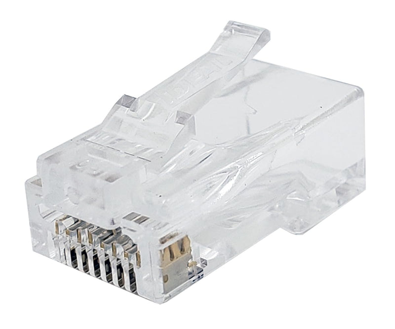 Ideal Electrical 85-385 Unshielded Feed-Thru Modular Plug, Cable Connector for CAT6A/6 Unshielded Cables, 50 Connectors 50 Pack
