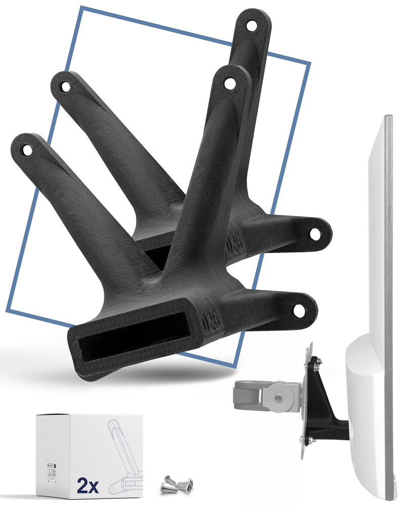 3IDEE VESA Mount Adapter Bundle Compatible with HP Monitors (22f, 22es, 22ea, 24f, 24es, 24er, 24ea, 27f, 27es, 27er, 27ea, U27 etc.) – 75x75mm HP Monitor Mount Adapter (2-Pack) Black - 2-Pack