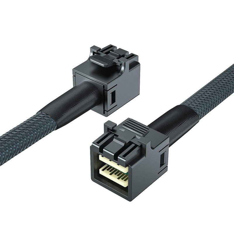 [AUSTRALIA] - SFF-8643 to SFF-8643 12G Internal Mini SAS HD Cable, with Sideband, Compatible with RAID or PCI Express Controller, 100-Ohm, 0.5-m(1.6ft) Straight 0.5m 1 