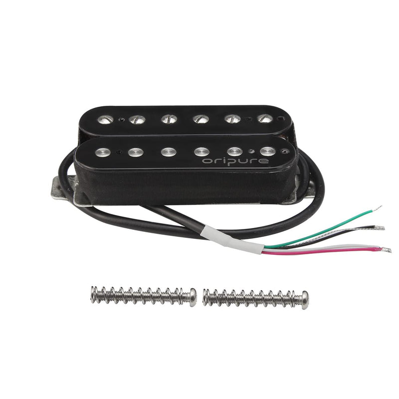 OriPure Alnico 5 Humbucker Pickups Black 7-8K Neck Pickup Black Neck Pickup
