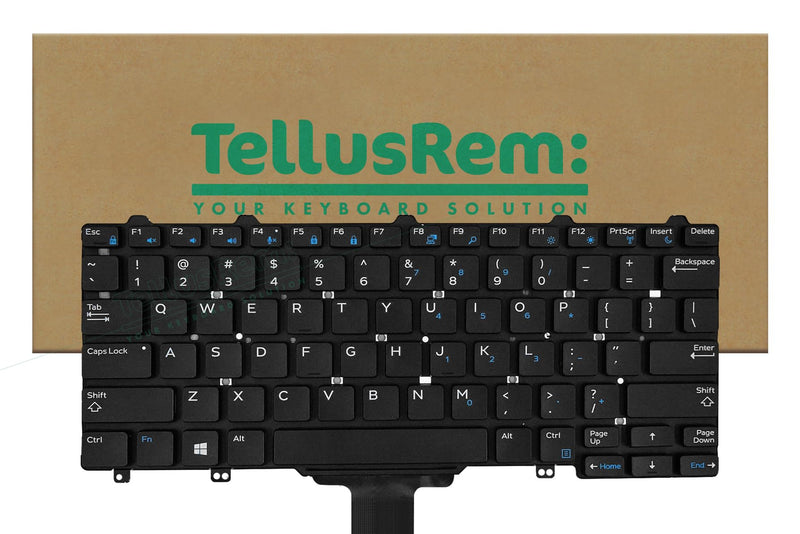 Replacement Non-Backlit US Keyboard for Dell Latitude E7250 / E5250 / E5270 Refurbished