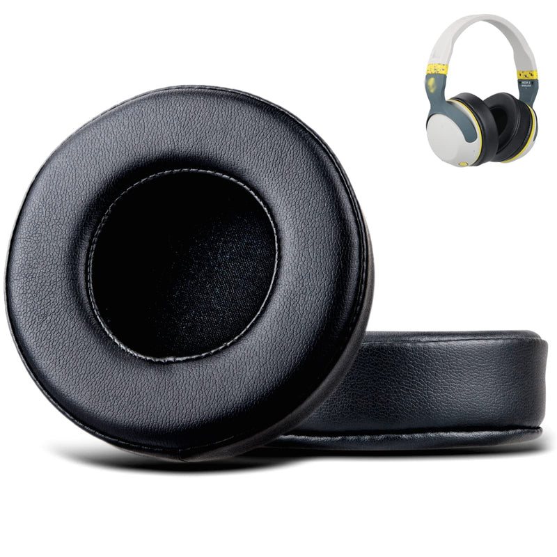 [AUSTRALIA] - Hesh2 Wireless Earpads,Replacement Ear Pads Cushion for Skullcandy Hesh& Hesh2 Wireless Over-Ear, Softer Durable Leather and Comfortable Sponge,Hesh 2 Pads-(Black) 
