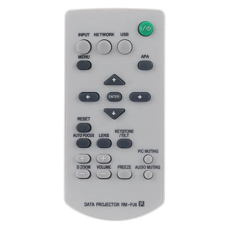 New RM-PJ6 Remote Replace for Sony VPL-CS21 VPL-DX11 VPL-EW7 VPL-EX130 VPL-MX25 VPL-TX7 VPL-SW526CM VPL-SW526M VPL-SW536 VPL-SW620 VPL-SW630 VPL-SW636C VPL-SX225 VPL-SX226 VPL-SX235 VPL-SX236 VPLSX631