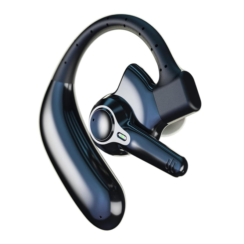[AUSTRALIA] - emotal Dual-Mic AI Noise Cancelling Bluetooth Headset for Cell Phones, 10 Days Standby 30Hrs HD Talktime Bluetooth Earpiece IPX6 Waterproof Ultralight for Driving/Truckers/Business, Black 