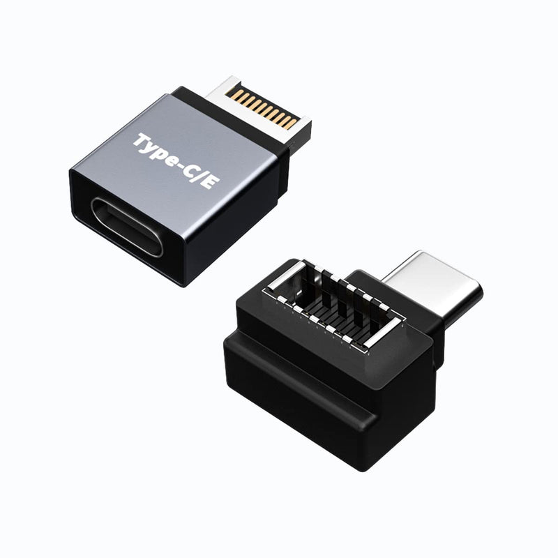rgzhihuifz USB 3.1 Type E to Type C Extension Adapter , Gen 2 (10 Gbit/s) USB 3.1 Type-E Male Port to Type-C Female Port and Type E Female/Type C Male Internal Adapter Cable